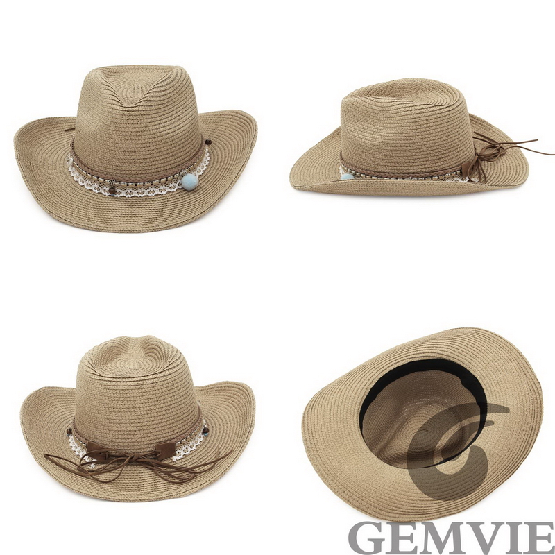GEMVIE 4 Color Retro Outdoor S - Cowboy Hat Straw review and price