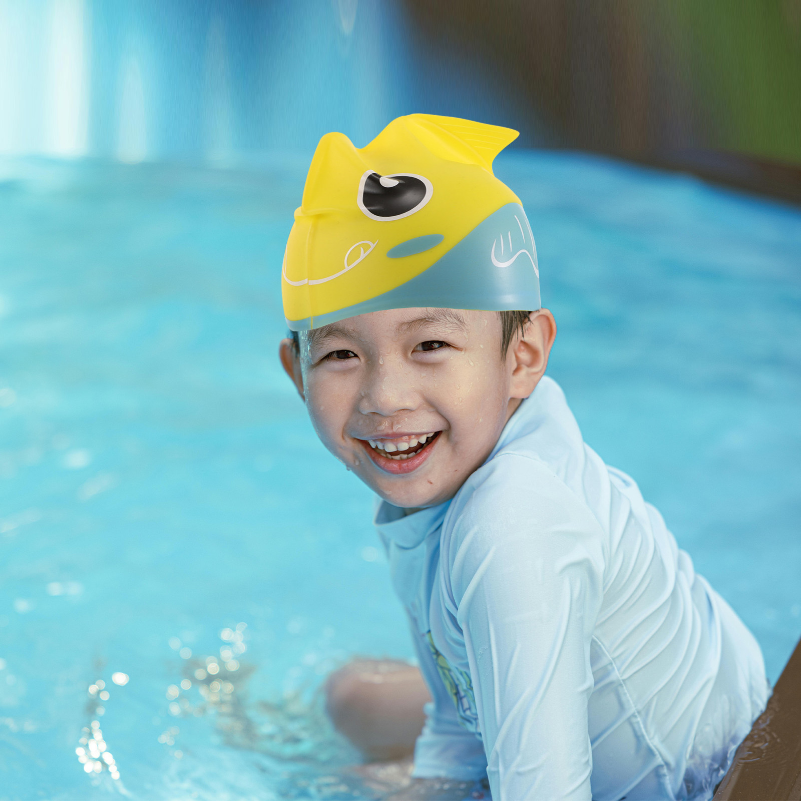 Silicone Swim Cap Cartoon Fish - Swim Hat Silicone review and price