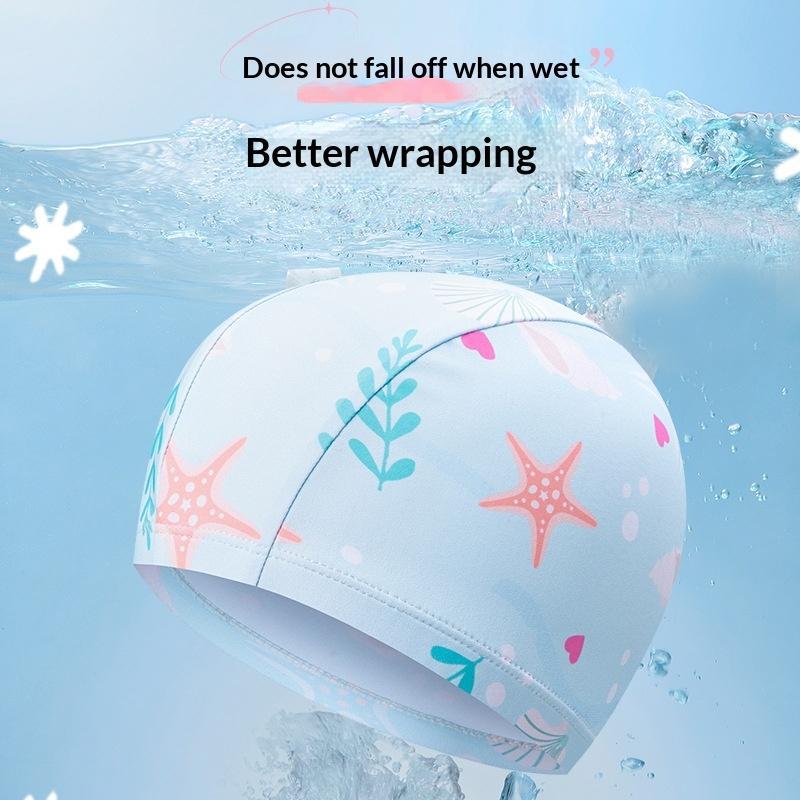 Kids Cartoon Swim Cap Elastic  - Swim Hat Silicone review and price